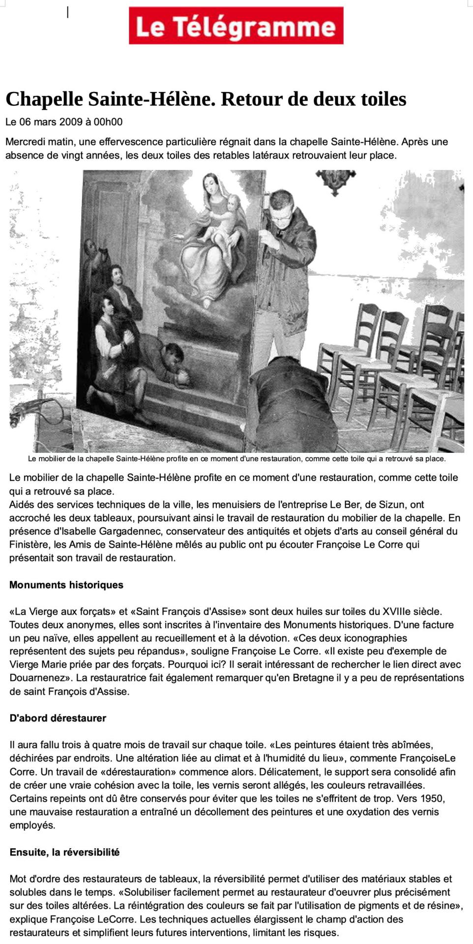 Télégramme 2009